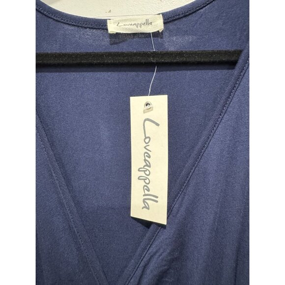 LOVEAPPELLA Women Navy Blue Long Dress LARGE - Picture 4 of 6